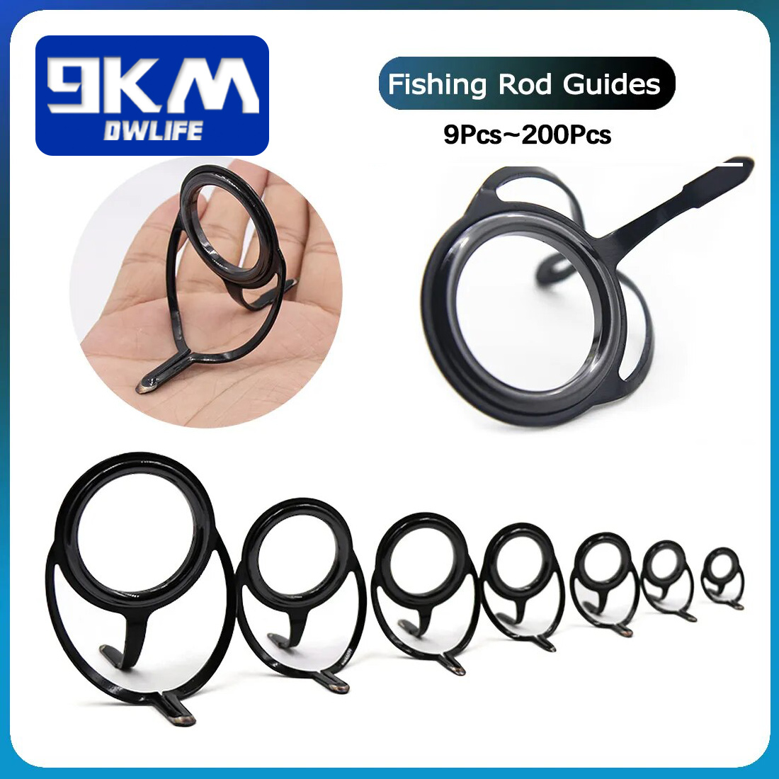 Fishing Rod Casting - Reparatieset voor hengel Spinhengelbouwcomponenten Roestvrij staal