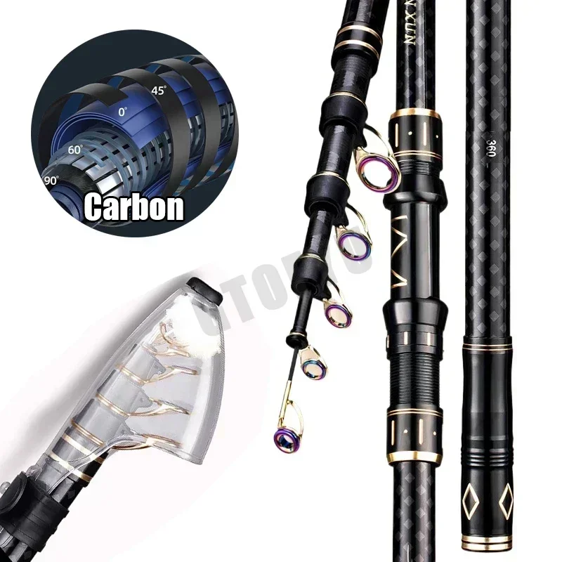 Fishing Rod Surf - 2.1m 2.7m 3.6m 4.5m Telescopische Hengel