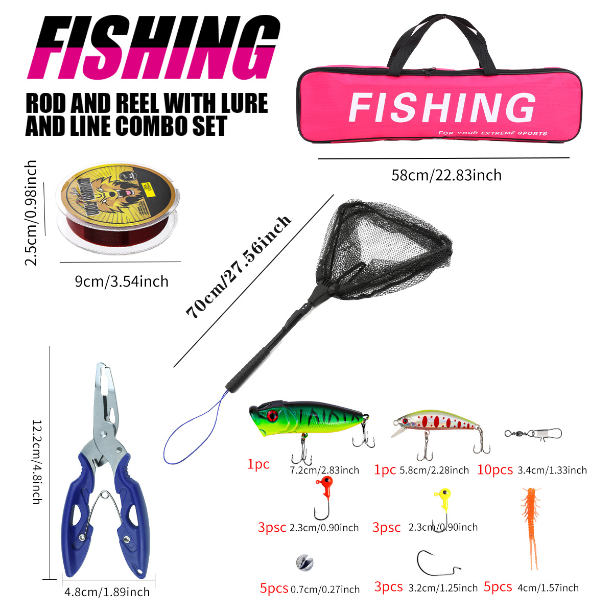 Visset complete set met telesc - Fishing Rod Combo recensie en prijs