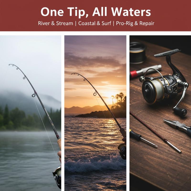 Hengel Tip Lijn Draaibaar 20 S - Fishing Rod Tip Replacement recensie en prijs