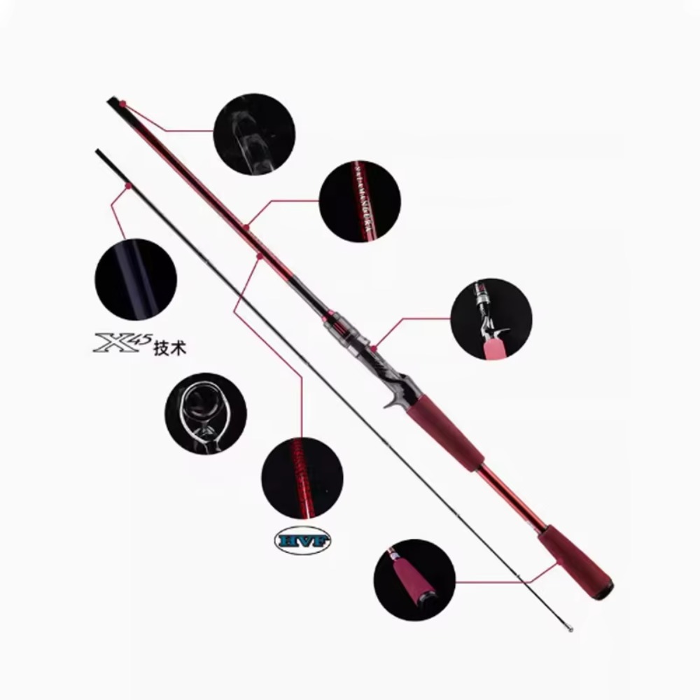 Koolstofvezel hengel voor het  - Fishing Rod Casting recensie en prijs