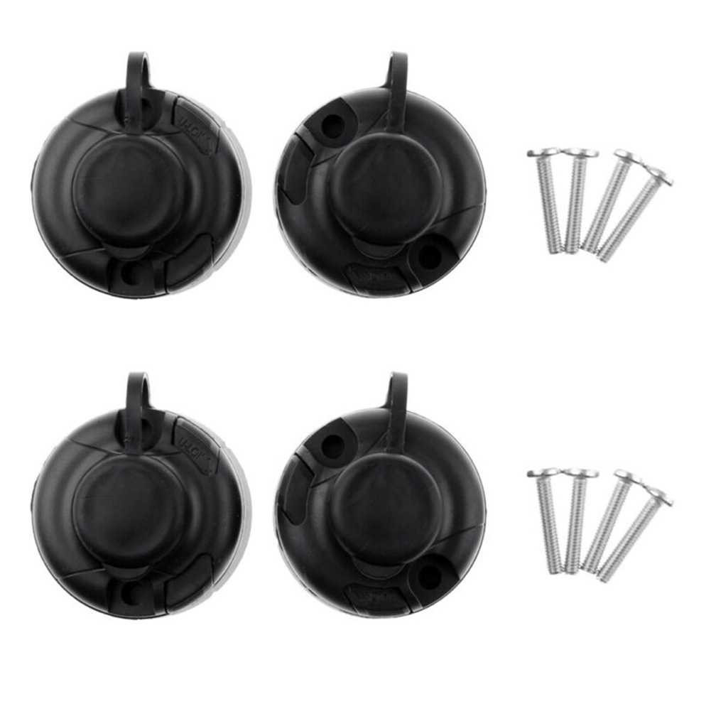 4 Stuks Zwart ABS Hengelhouder - Fishing Rod Boat recensie en prijs