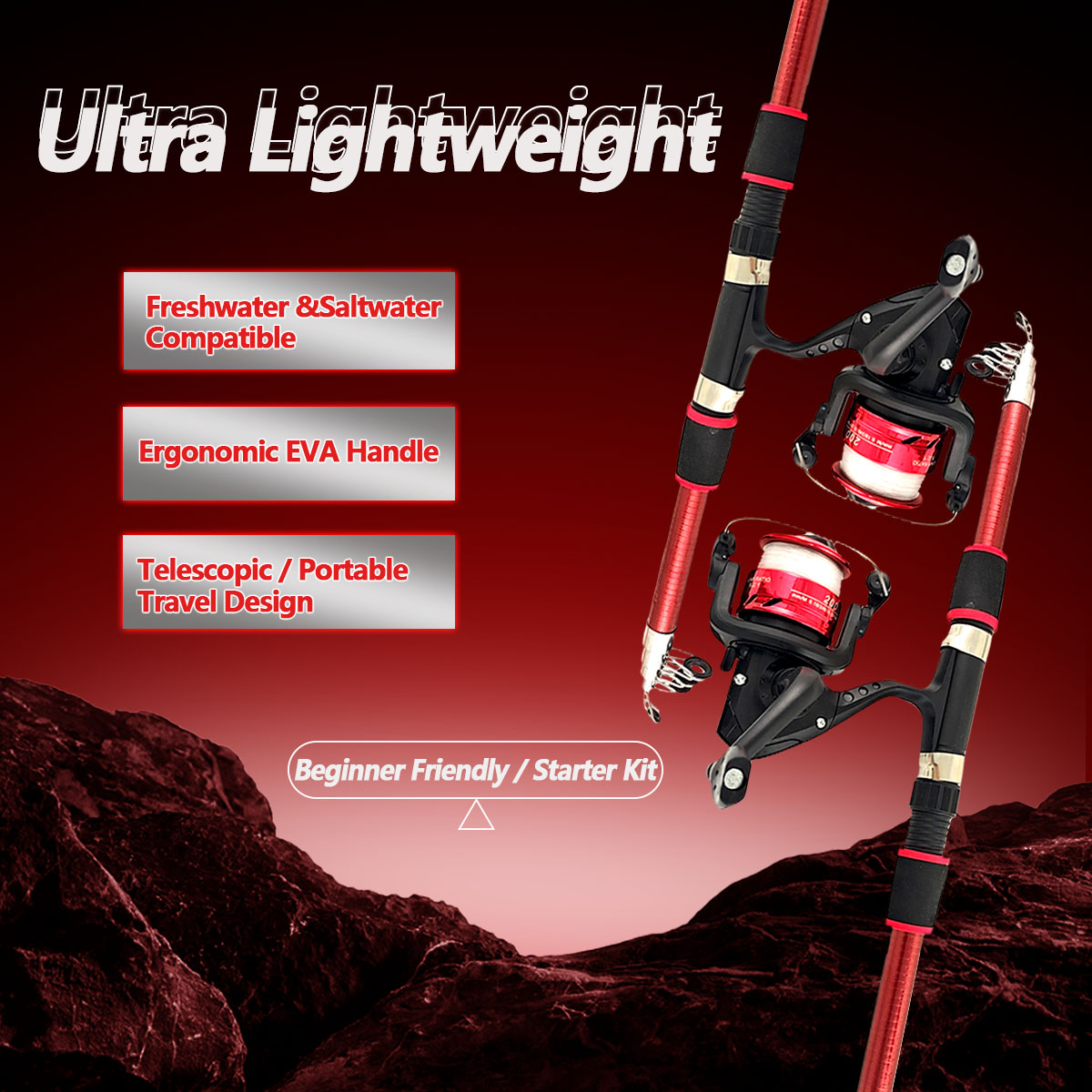 Spinninghengel en molen combo  - Fishing Rod Combo recensie en prijs